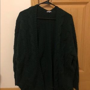 Green cardigan